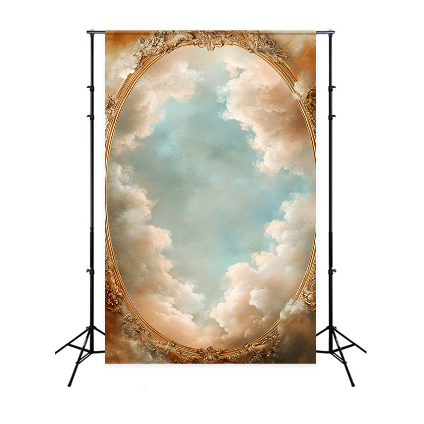Cloud Backdrop Photography Vintage Sky Frame Backdrop GQ57-126