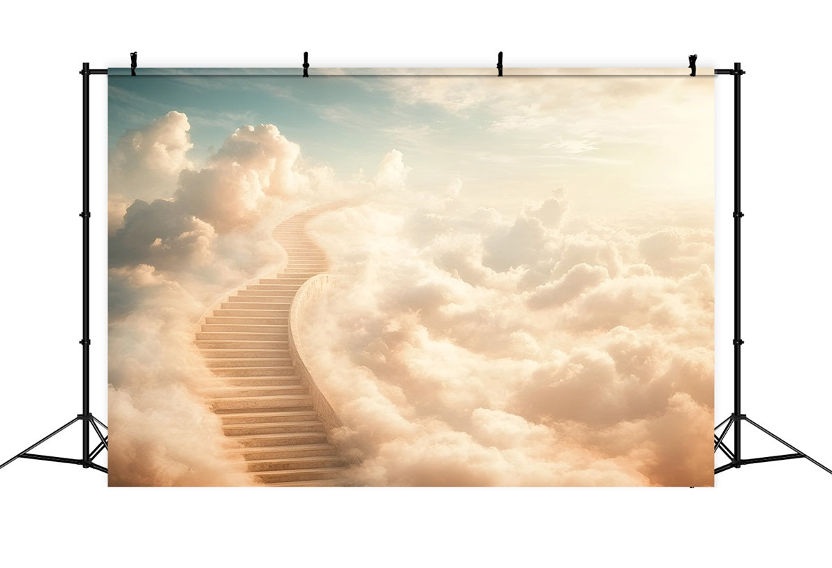 Cloud Photography Backdrop Dreamy Cloud Stairs Backdrop GQ57-131