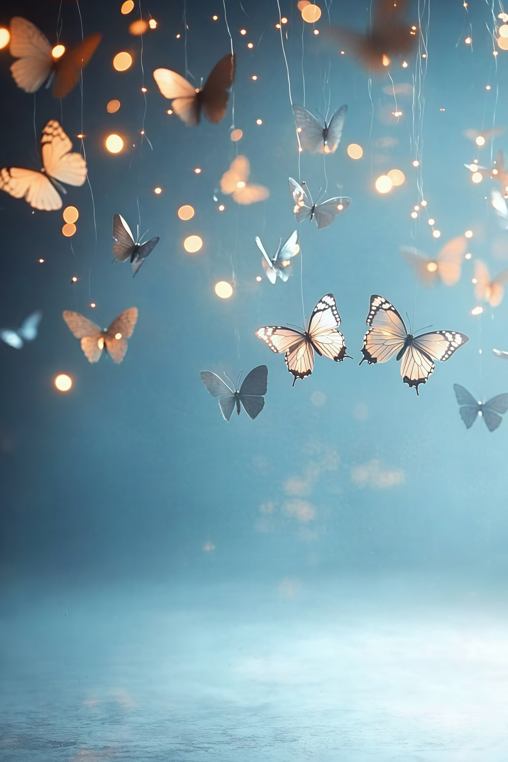 Artistic Backdrops Twinkle Butterfly Flight Cloth Backdrop GQ57-194