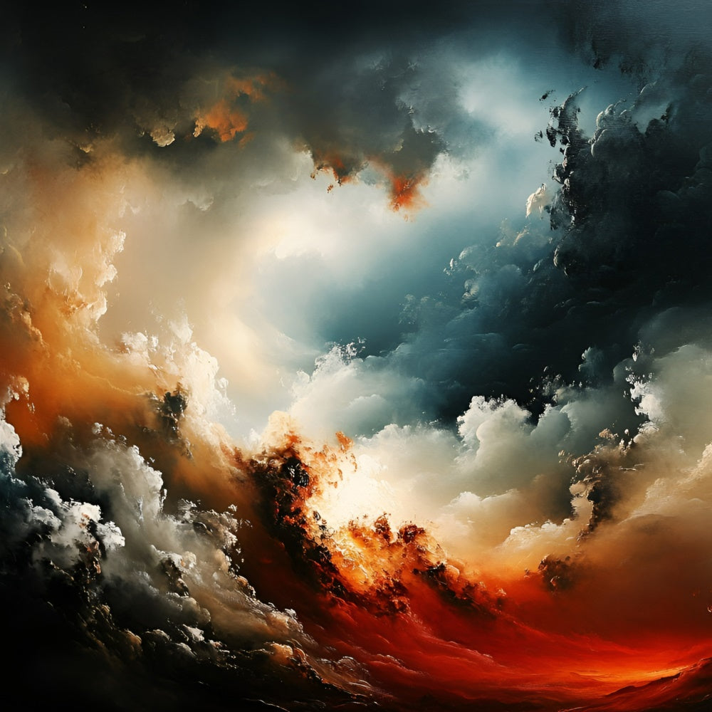 Fine Art Backdrops Abstract Sunset Storm Fabric Backdrop GQ57-197