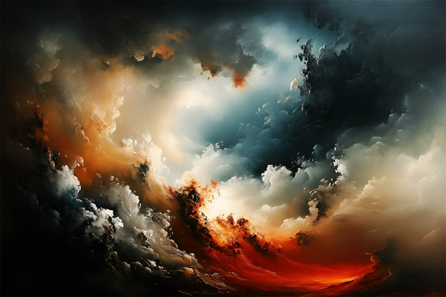 Fine Art Backdrops Abstract Sunset Storm Fabric Backdrop GQ57-197