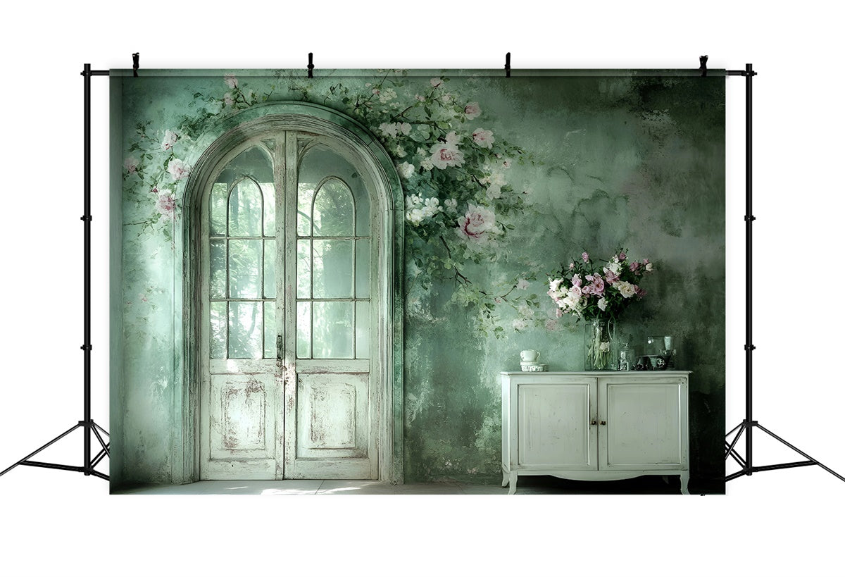 Fabric Backdrops Soft Floral Interior Artistic Backdrop GQ57-204