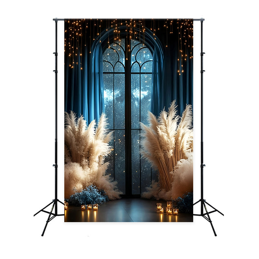 Bohemian Style Backdrop Night Garden Magic Backdrop GQ57-221
