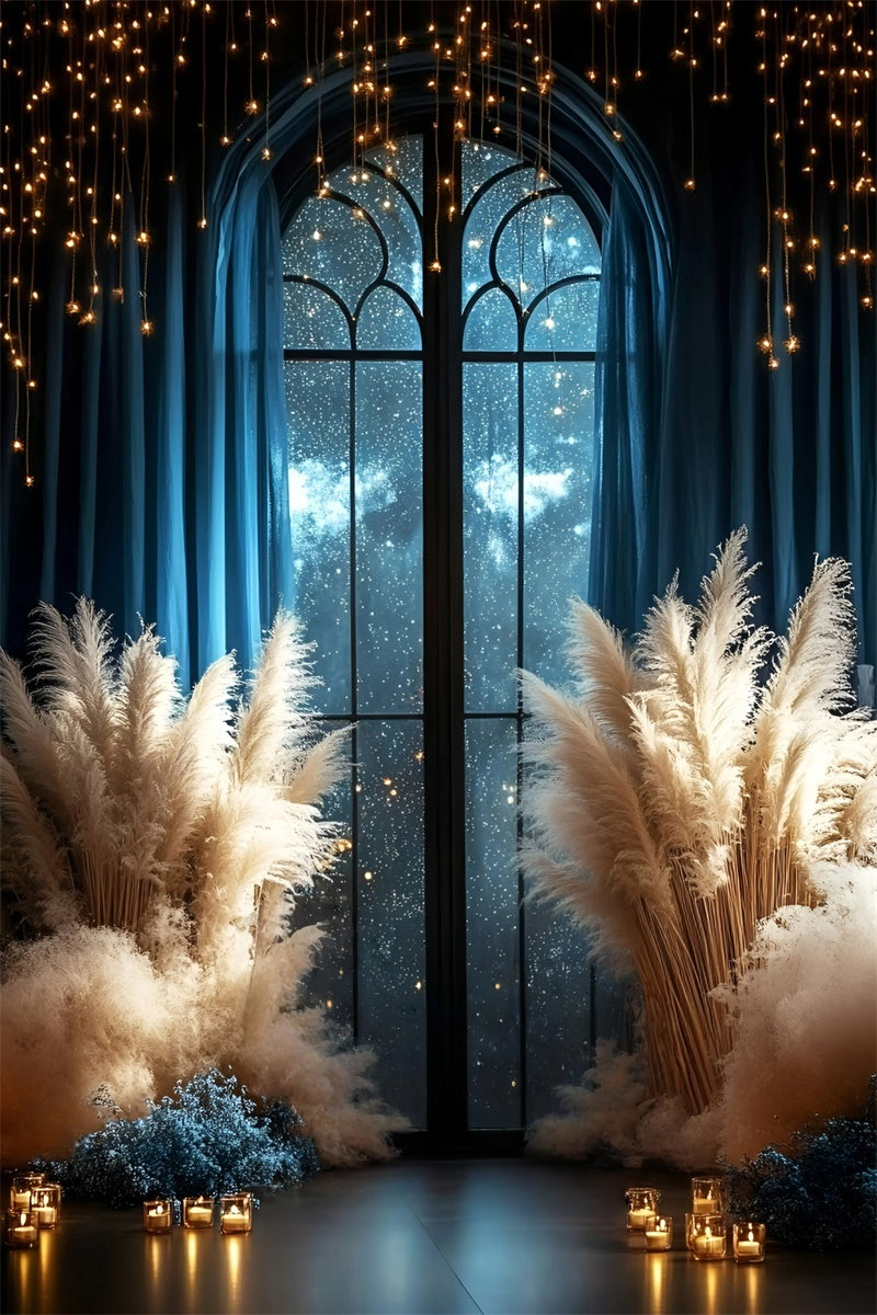Bohemian Style Backdrop Night Garden Magic Backdrop GQ57-221