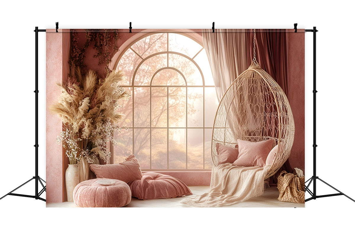 Bohemian Backdrop Soft Pink Serenity Room Backdrop GQ57-233