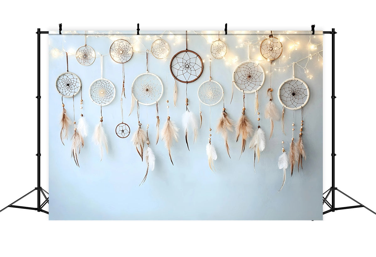 Boho Backdrop Feathered Dreamcatcher Serenity Backdrop GQ57-237