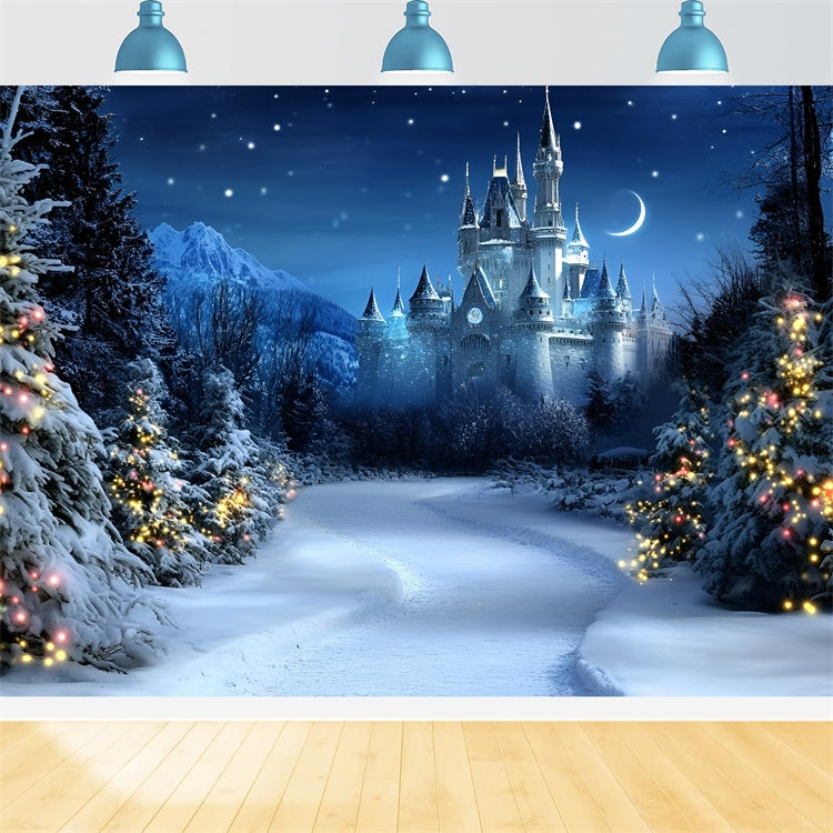Christmas Backdrops Sale Starlit Holiday Palace Backdrop GQ57-24