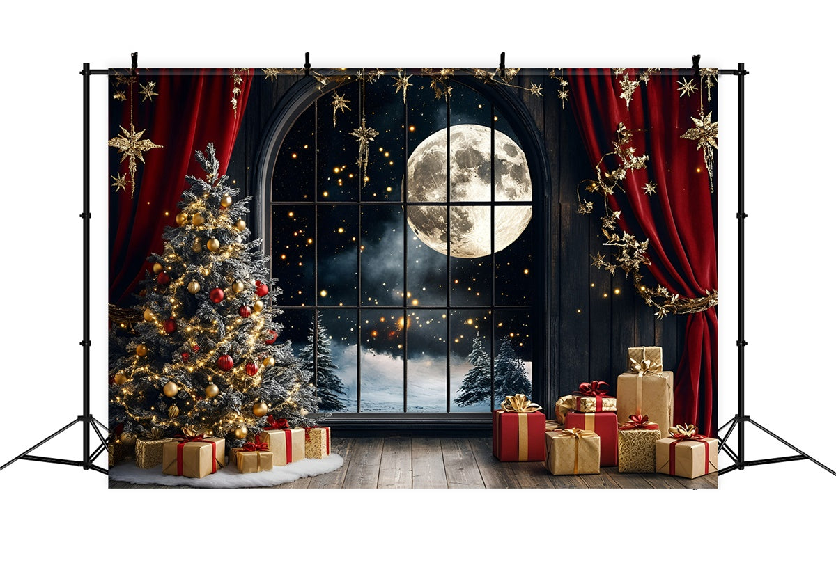 Christmas Photography Backdrops Silent Night Sparkle Backdrop GQ57-31