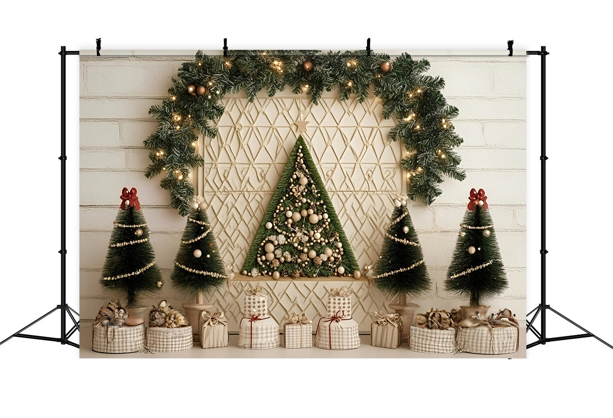 Christmas Backdrops Minimalist Holiday Wall Backdrop GQ57-5