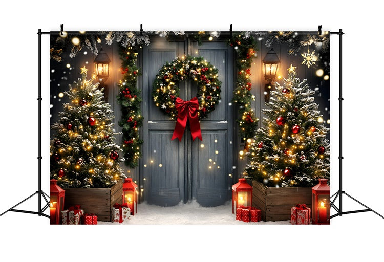Christmas Photography Backdrops Garland Lights Charm Backdrop GQ57-50