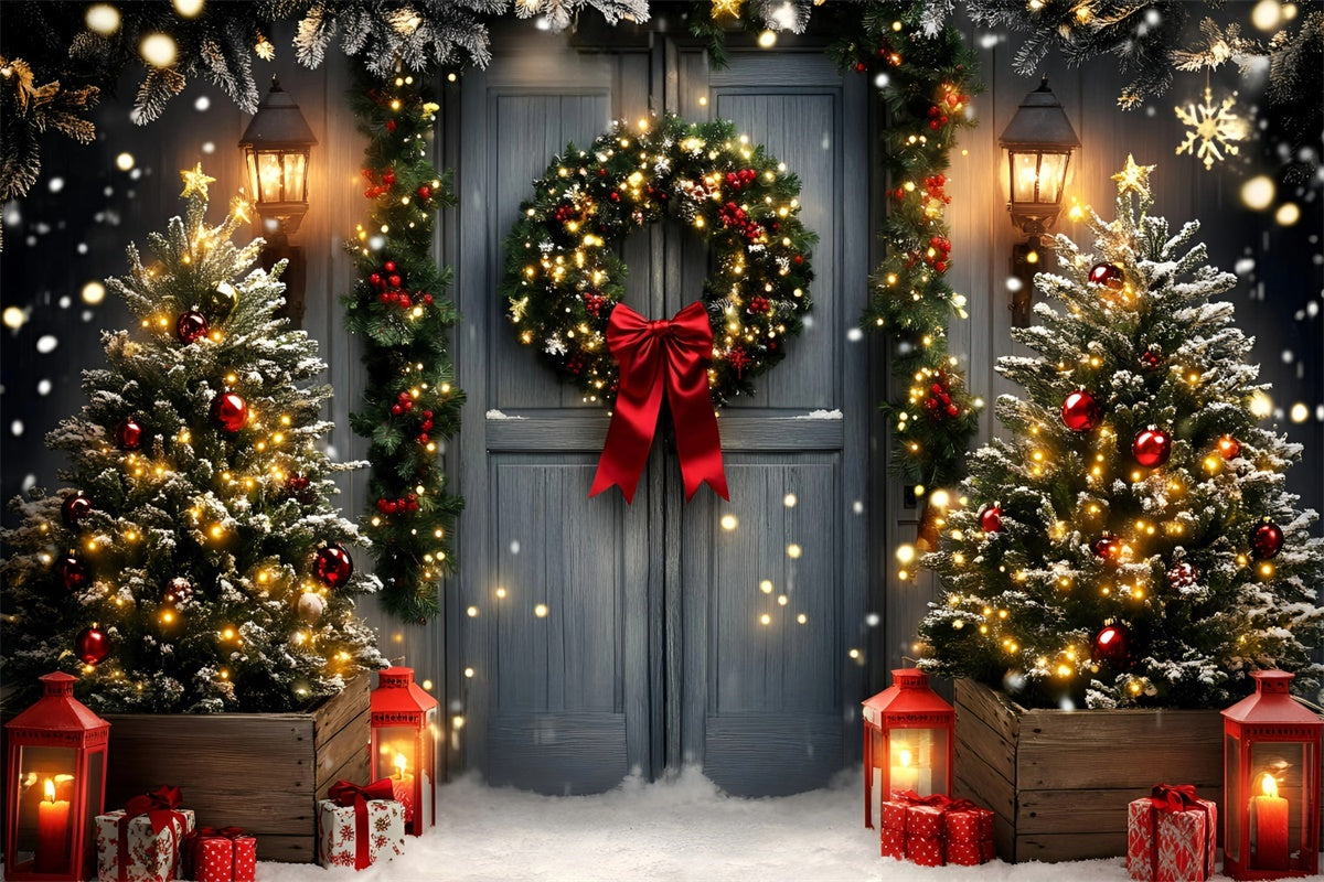 Christmas Photography Backdrops Garland Lights Charm Backdrop GQ57-50