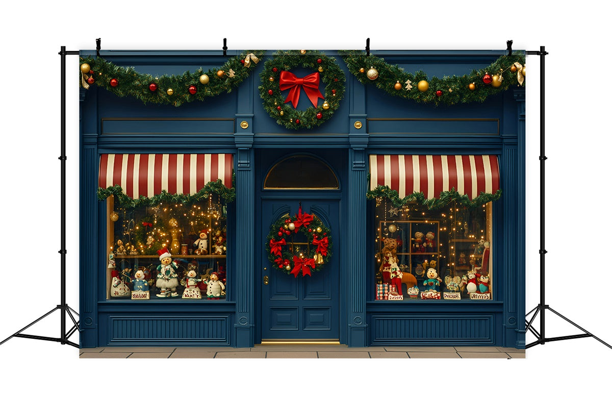 Christmas Backdrops Sale Vintage Holiday Store Backdrop GQ57-7