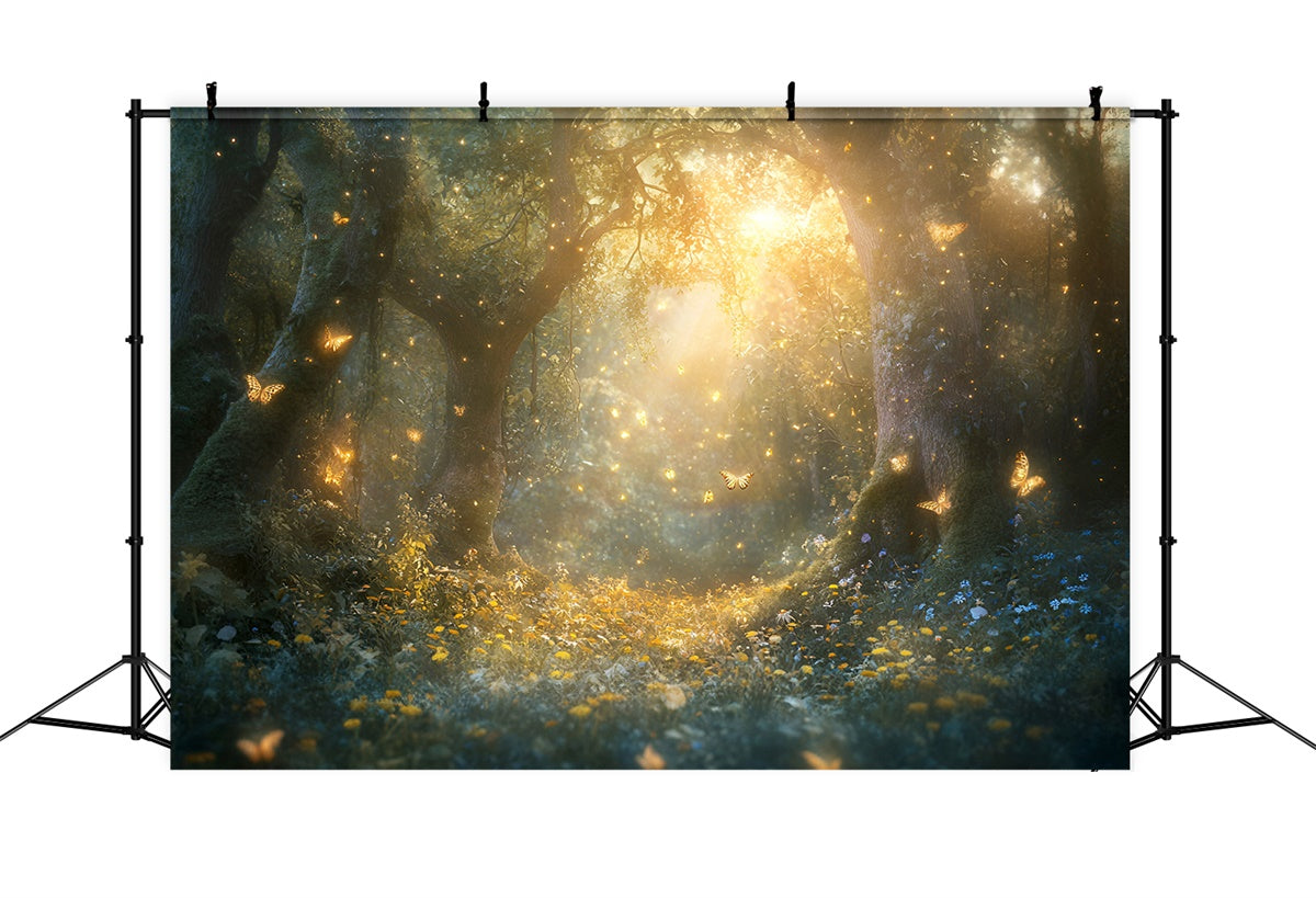 Fantasy Forest Backdrop Sparkling Dream Meadow Backdrop GQ57-81