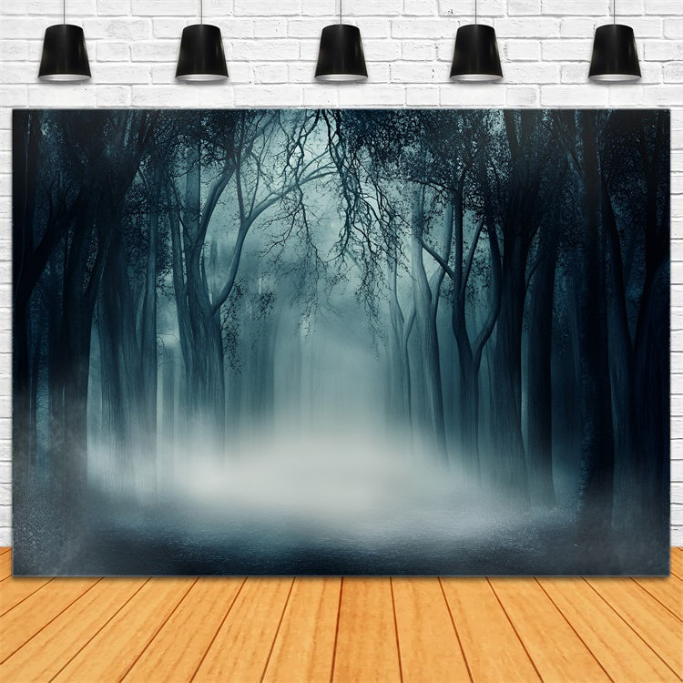 Dark Forest Backdrop Eerie Silence Woods Backdrop GQ57-84