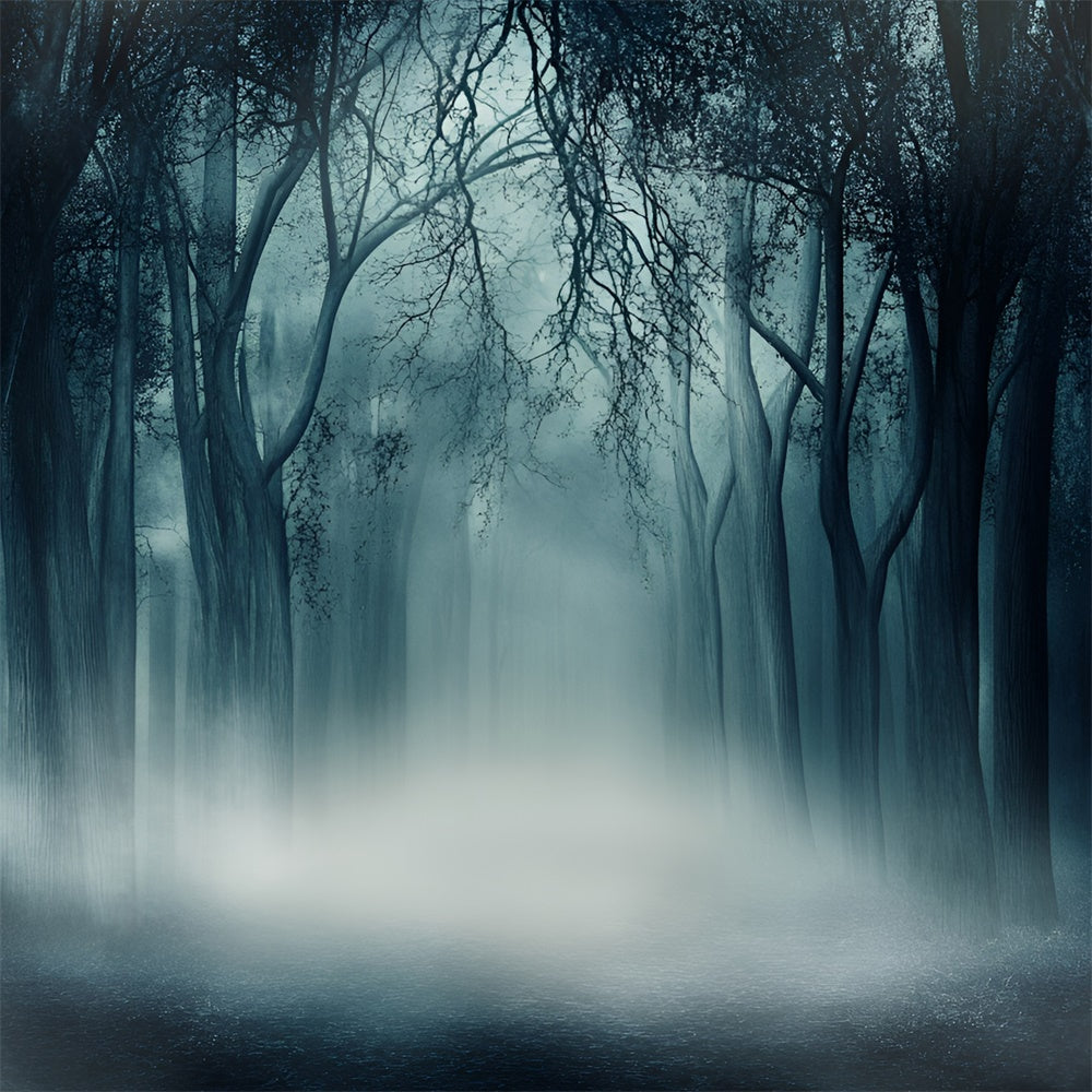 Dark Forest Backdrop Eerie Silence Woods Backdrop GQ57-84
