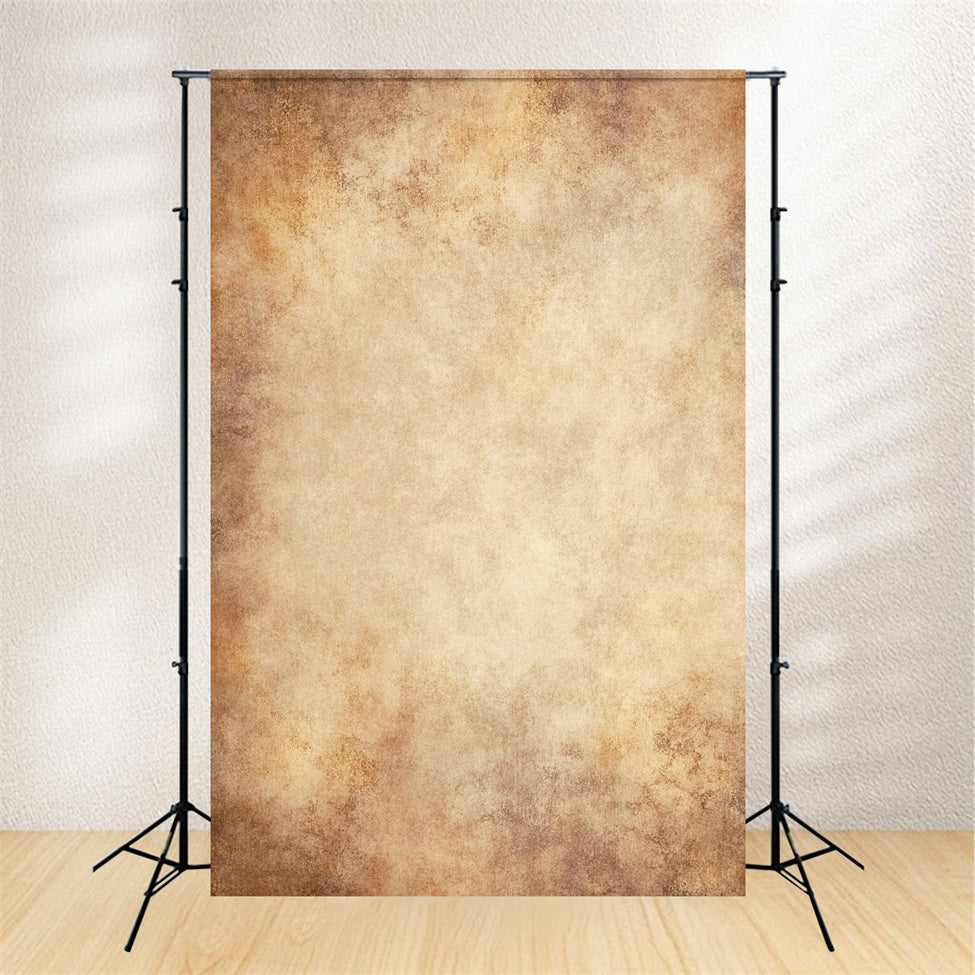 Cream Backdrop Vintage Warm Brown Textured Gradient Photography Portrait Background GQ58-104