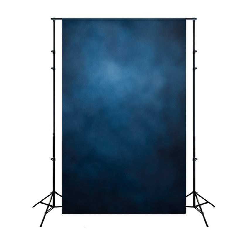 School Portrait Backdrop Deep Blue Gradient Mist Texture Studio Portrait Background GQ58-110