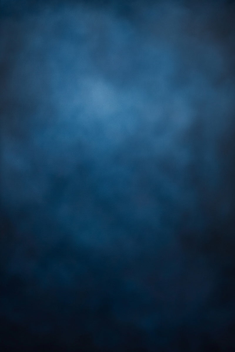 School Portrait Backdrop Deep Blue Gradient Mist Texture Studio Portrait Background GQ58-110