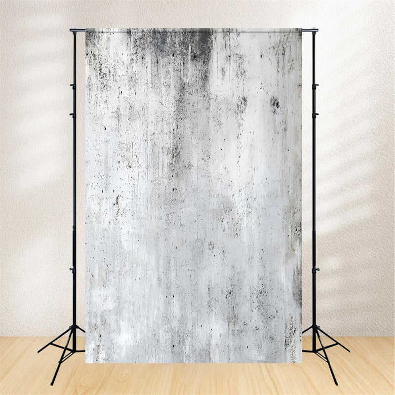 Concrete Backdrop Weathered White Concrete Texture Dark Marks Portrait