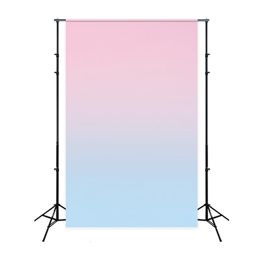 Gradient Backdrop Blush Pink to Baby Blue Ombre Background for Portrait GQ58-62