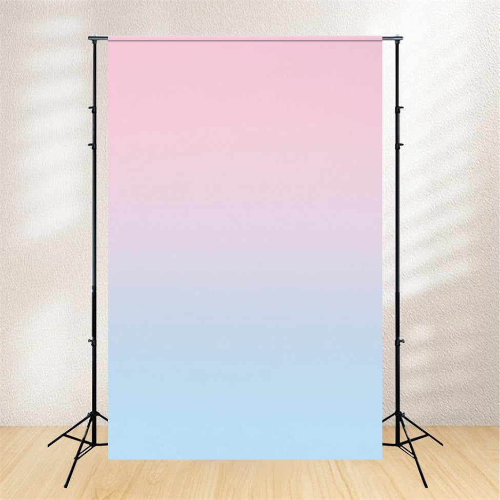 Gradient Backdrop Blush Pink to Baby Blue Ombre Background for Portrait GQ58-62