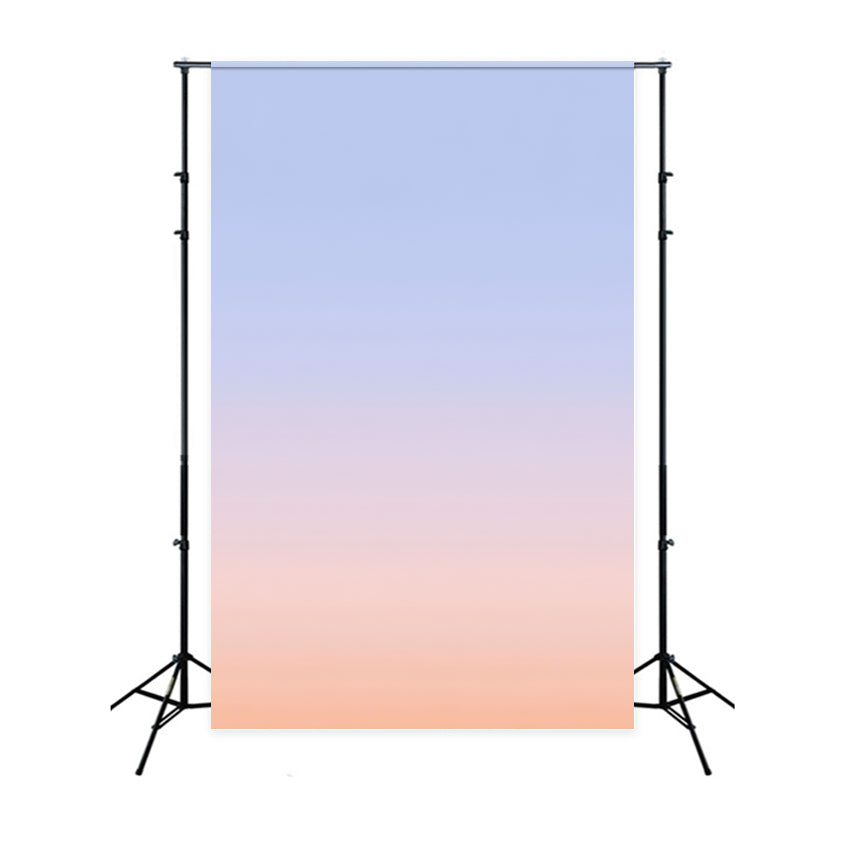 Gradient Backdrop Pastel Blue Peach Gradient Tone Backgrounds for Portraits GQ58-64