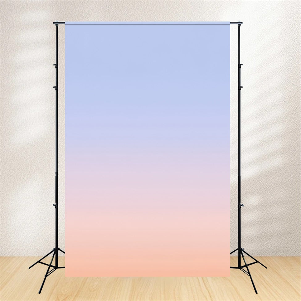 Gradient Backdrop Pastel Blue Peach Gradient Tone Backgrounds for Portraits GQ58-64