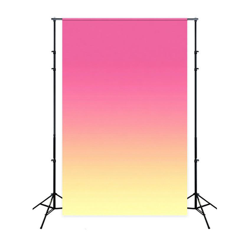 Gradient Backdrop Vibrant Pink Yellow Gradient Glow Portrait Photography Backdrops GQ58-65