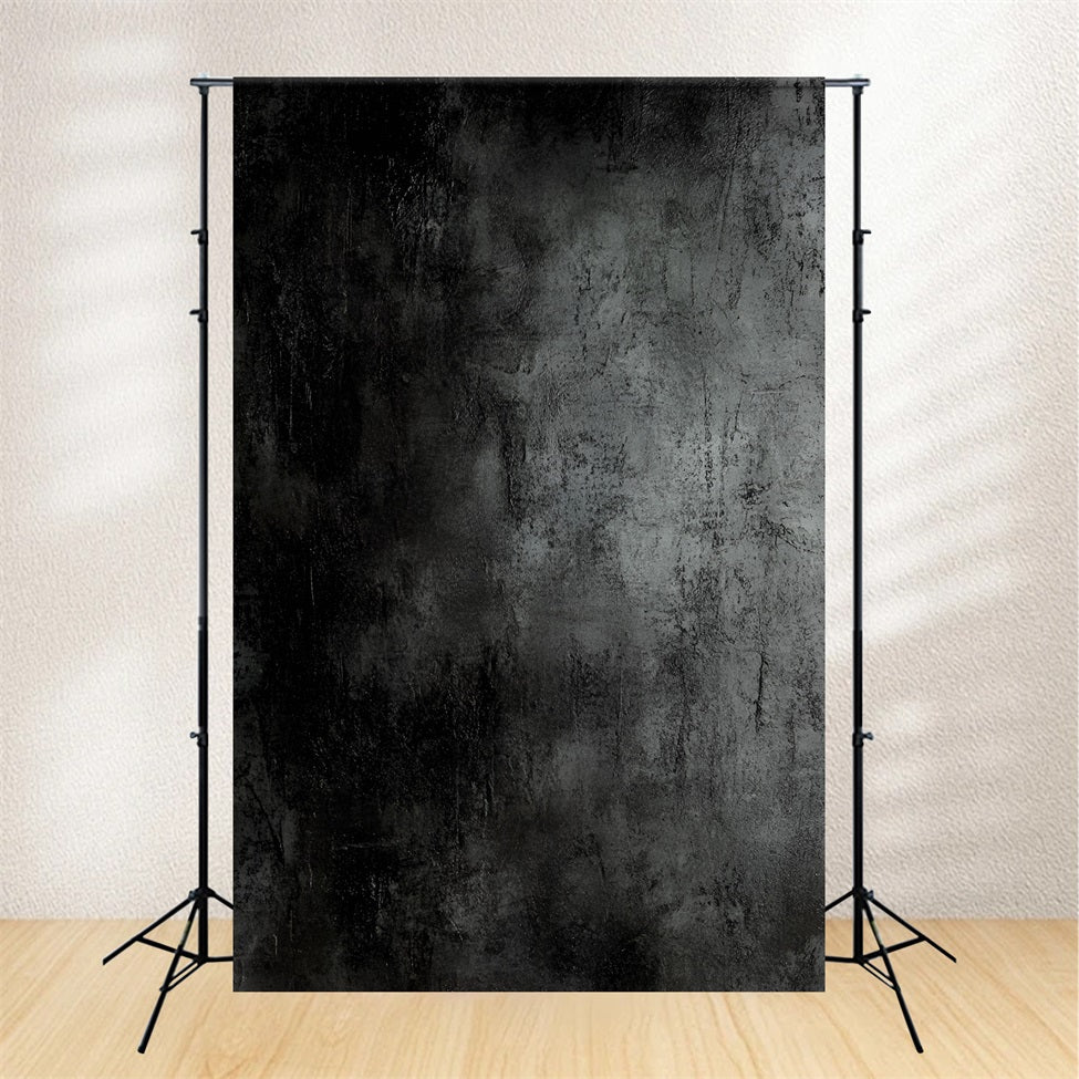 Dark Backdrop Dark Charcoal Concrete with Subtle Texture Professional Portrait Backdrop GQ58-69