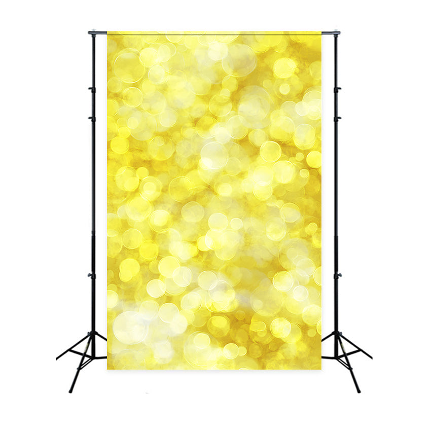 Yellow Backdrop Glowing Yellow Bokeh Light Effect Background for Portraits GQ58-75