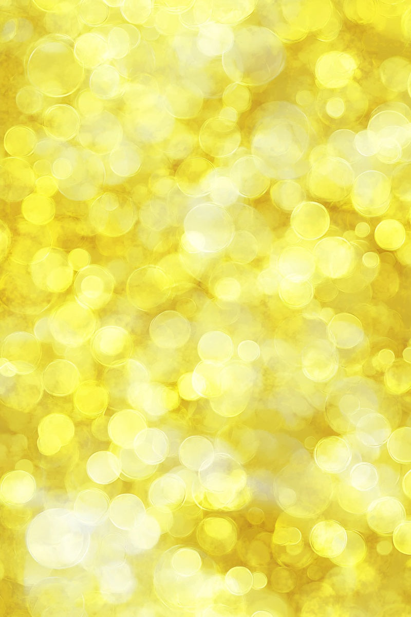 Yellow Backdrop Glowing Yellow Bokeh Light Effect Background for Portraits GQ58-75