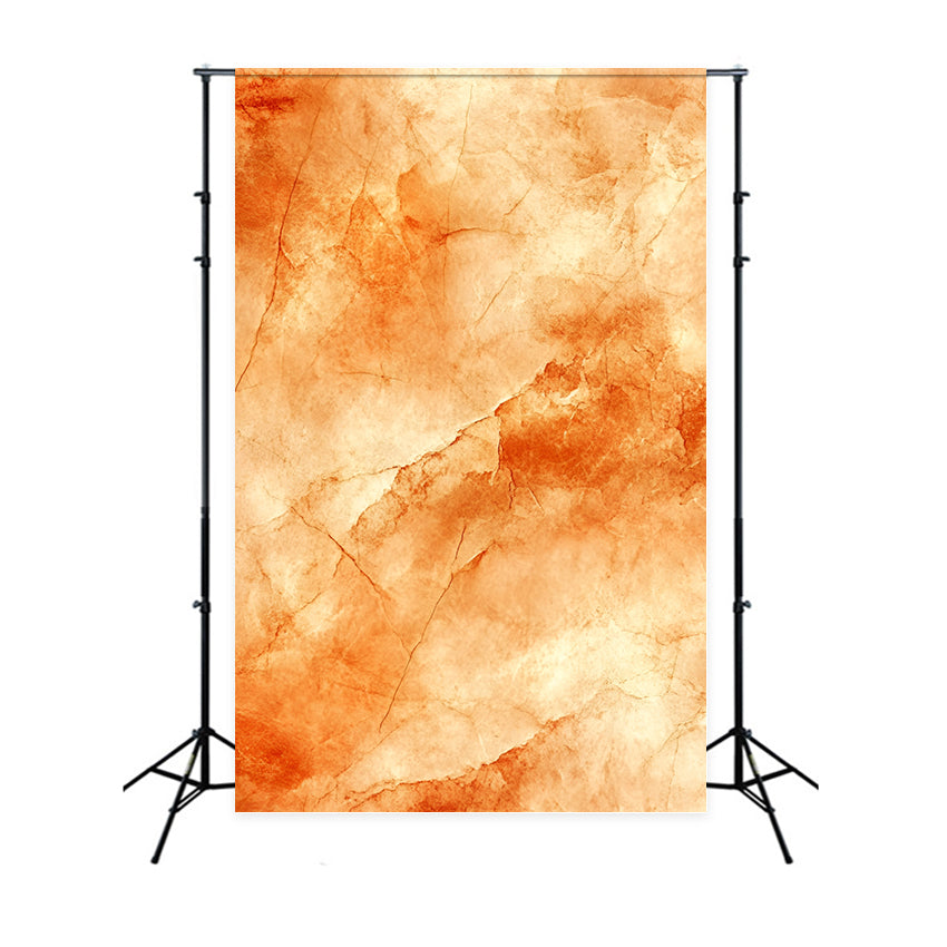 Orange Backdrop Warm Amber Cracked Marble Texture Studio Portrait Backdrop GQ58-77