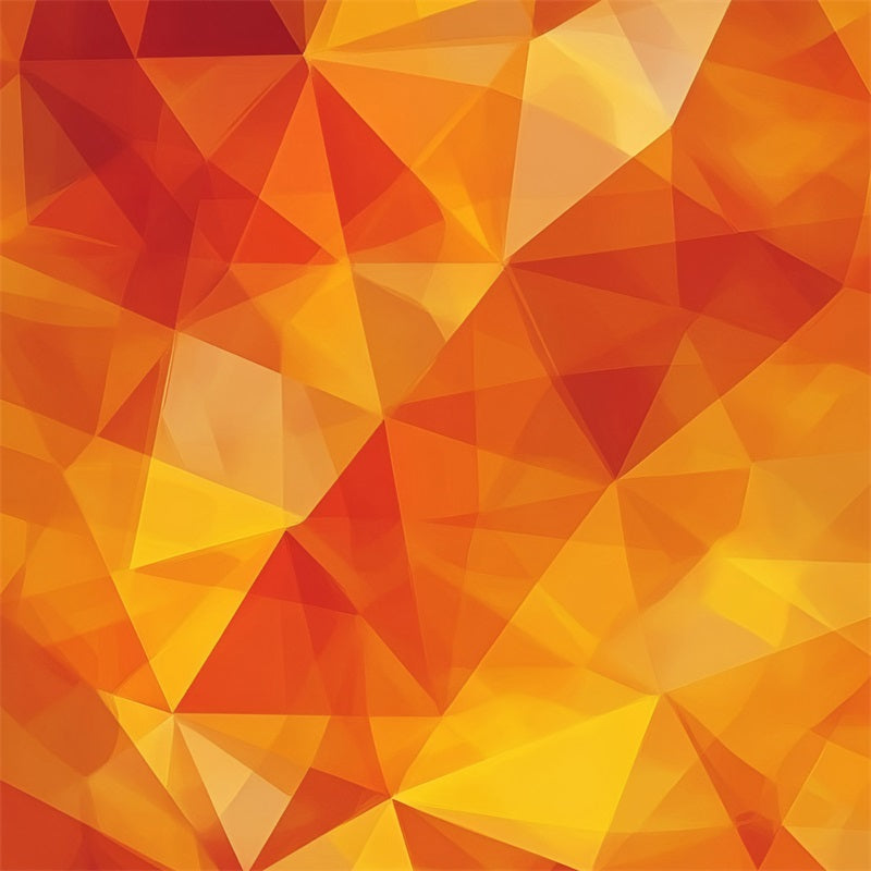 Orange Backdrop Geometric Faceted Orange Yellow Gradient Photo Portrait Backdrop GQ58-78