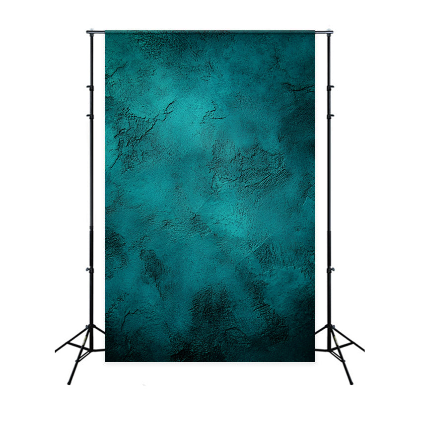 Teal Backdrop Teal Textured Plaster Wall Background Portrait Backdrop GQ58-84