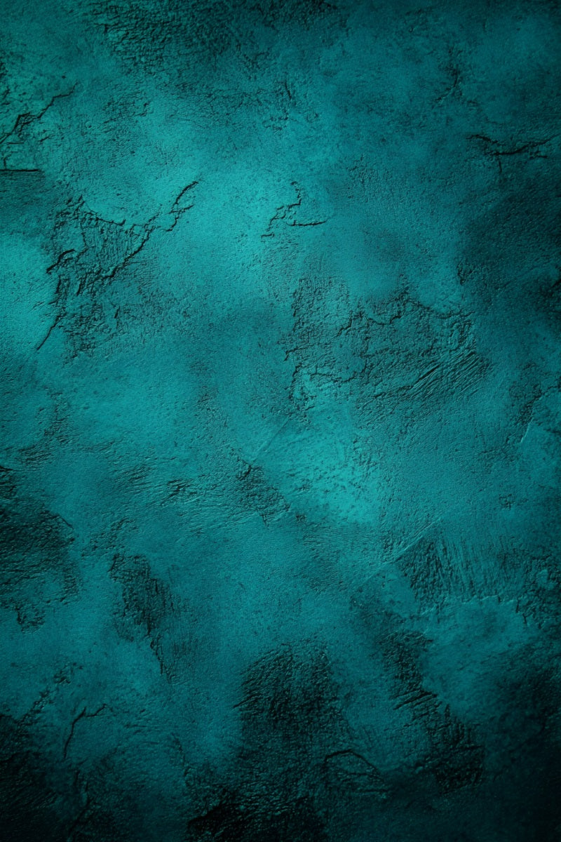 Teal Backdrop Teal Textured Plaster Wall Background Portrait Backdrop GQ58-84