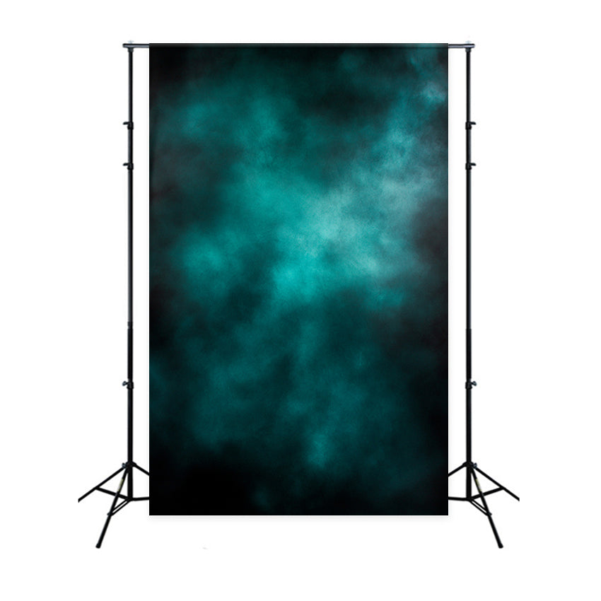 Teal Backdrop Dark Teal Cloudy Gradient Backdrop Studio Portrait Background GQ58-85