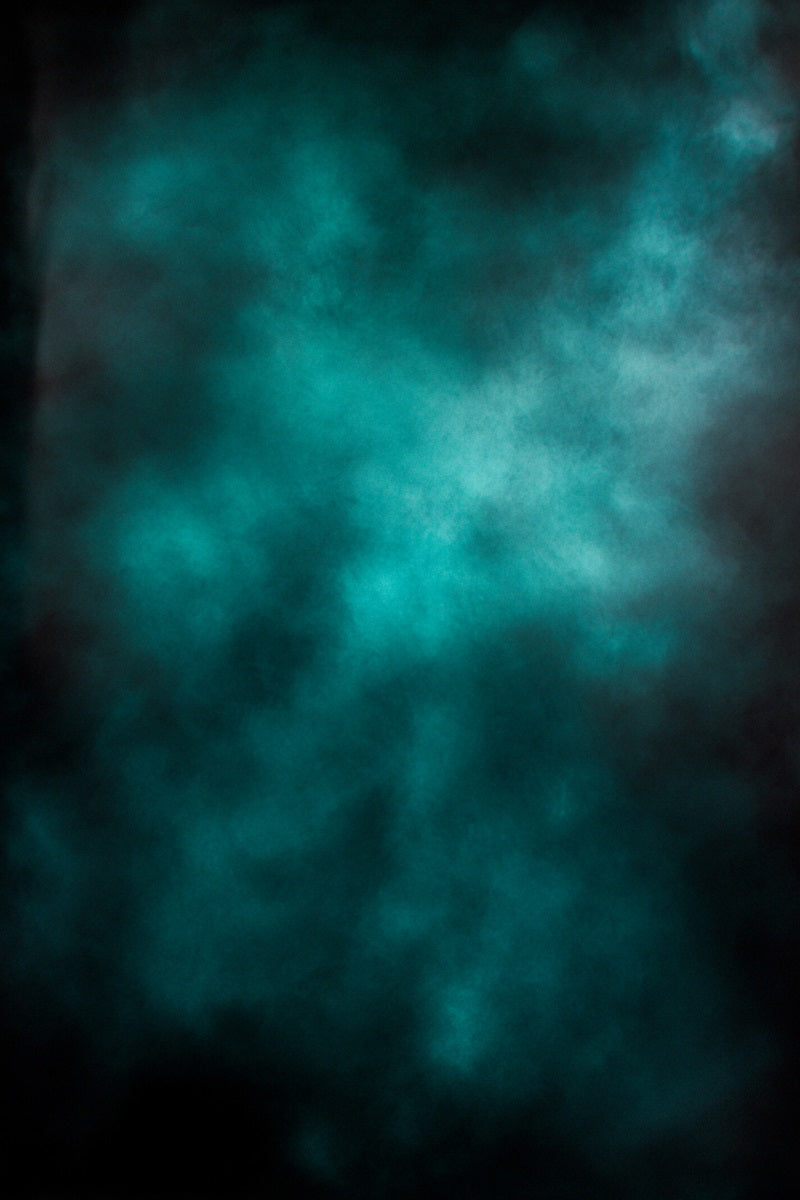 Teal Backdrop Dark Teal Cloudy Gradient Backdrop Studio Portrait Background GQ58-85