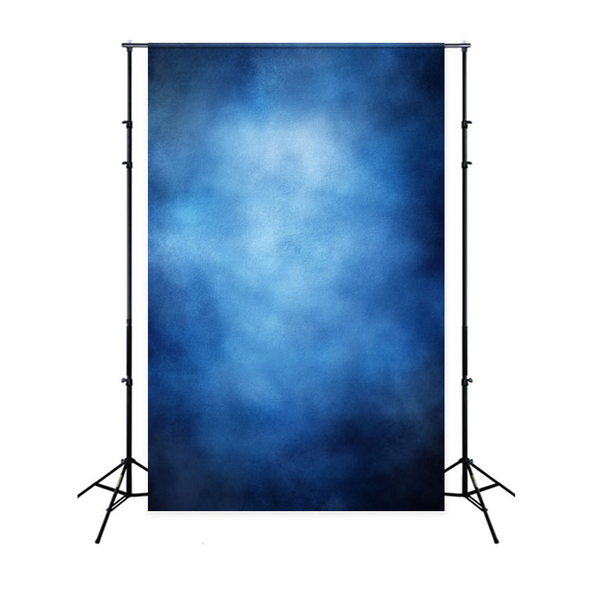 Yearbook Backdrop Soft Blurred Blue Gradient Background Portrait Studio Background GQ58-91