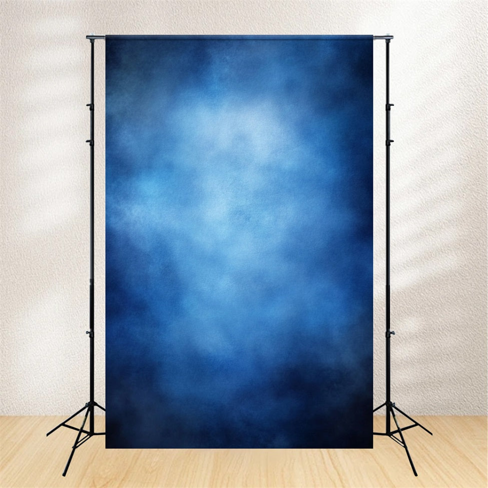 Yearbook Backdrop Soft Blurred Blue Gradient Background Portrait Studio Background GQ58-91