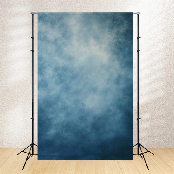 Yearbook Backdrop Muted Sky Blue Subtle Grain Finish Portrait Photogra
