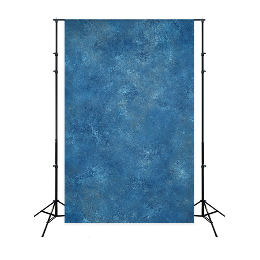 Yearbook Backdrop Bold Ocean Blue Stone-Like Texture Portrait Background Ideas GQ58-93