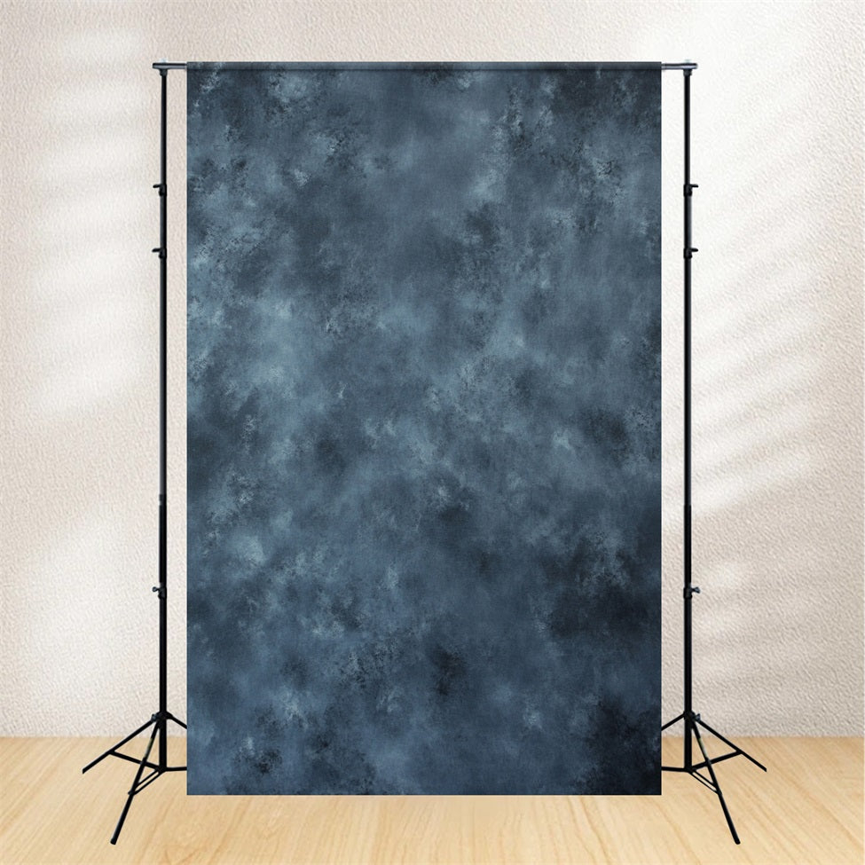 Yearbook Backdrop Dark Stormy Blue Marbleized Effect Portrait Studio Backdrop GQ58-95