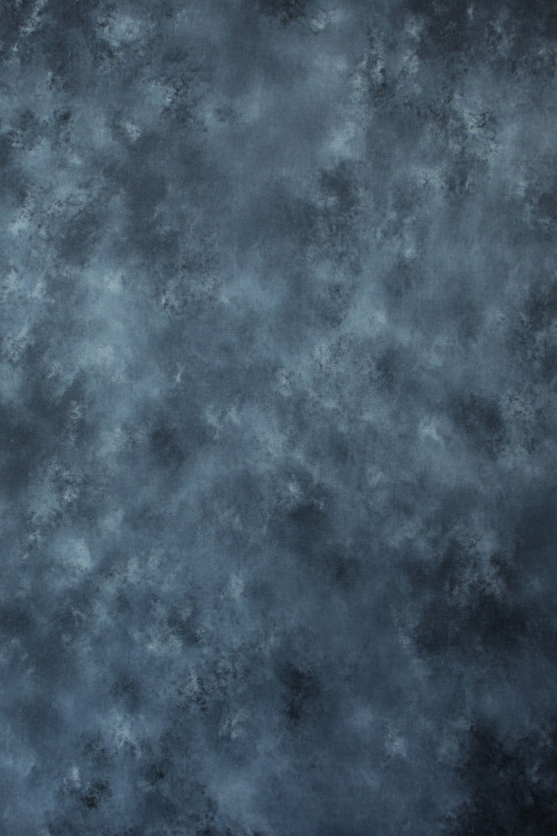 Yearbook Backdrop Dark Stormy Blue Marbleized Effect Portrait Studio Backdrop GQ58-95