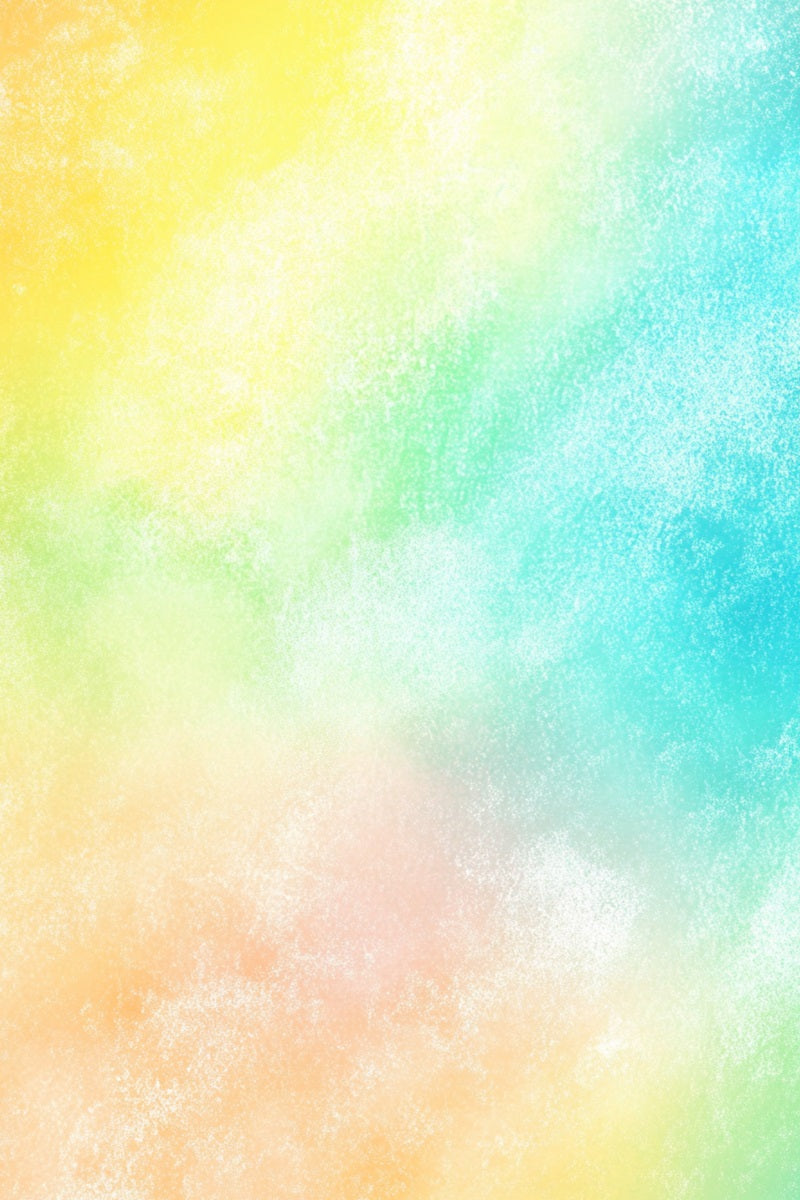 Watercolor Backdrop Soft Rainbow Pastel Texture Blend Backdrop Portrait GQ58-96