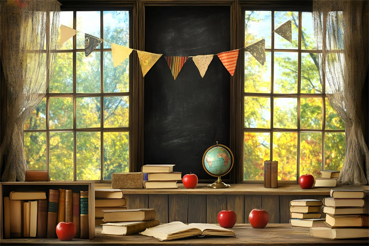Learning Backdrops School Backdrop Bookstack Banner Learning Backdrop GQ6-120