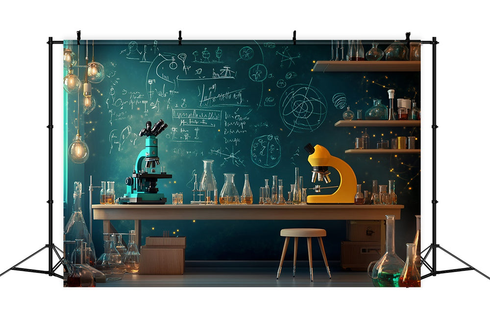 Basic Lab Backdrop Chemistry Backdrop Science Lab Discovery Backdrop GQ6-166