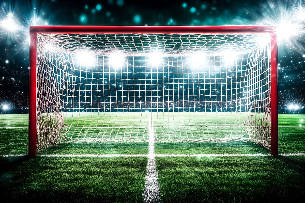 Football Field Backdrop Spotlight Soccer Arena Backdrop GQ6-257