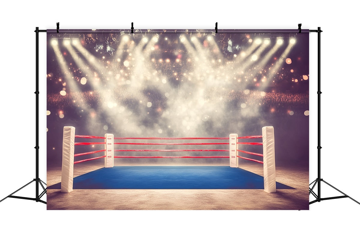 Boxing Backdrop Spotlight Boxing Arena Backdrop GQ6-259