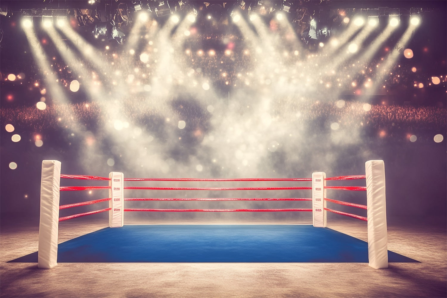Boxing Backdrop Spotlight Boxing Arena Backdrop GQ6-259