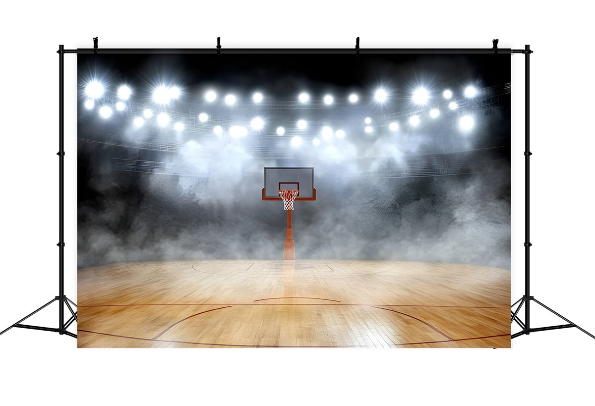 Basketball Backdrop Silent Arena Hoops Haze Backdrop GQ6-269